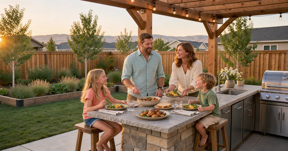 Planning a Pergola Around an Outdoor Kitchen